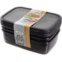 Набор контейнеров Violet House Transparent Black 3шт. (0509 Transparent Black / НАБ./прям./2.0 л/3шт)