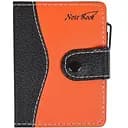 Блокнот Bambi 11x8см с ручкой в ​​обложке кож/зам клетка 59100       