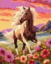 Набір для розпису по номерах Витончений кінь, 40x50 см, КНО6584