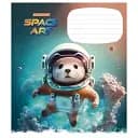 Зошит учнівський Школярик Space Art 012-3406L-5 в лінію 12 аркушів 