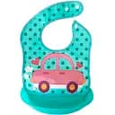 Слюнявчик детский Mega Zayka Машинка со съемным карманом MGZ-0602 (Turquoise)