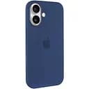 Чехол Epik Silicone case AAA с Magsafe и анимационной кнопкой для Apple iPhone 16, 6.1 Denim