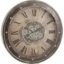 Настінні годинники J-line круглі в металевому корпусі 80 см з механізмом, що рухається (17190)