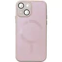 Чохол Epik TPU+Glass Sapphire Midnight with MagSafe для Apple iPhone 15, 6.1 Рожевий/Pink Sand