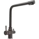 Смеситель под фильтр Platinum KT 8201 (8626) поворотный двухрычажный из нержавеющей стали гренадин