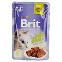 Влажный корм для взрослых кошек Brit Premium Cat pouch с говядиной 85 г