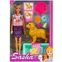 Кукла, 29 см, переноска для щенков, 3 щенка, фигурка песика, беременная собака, аксессуары