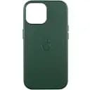 Шкіряний чохол Epik Leather Case AAA with MagSafe and Animation для Apple iPhone 15, 6.1 Green