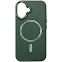 Шкіряний чохол Epik SnapCase with MagSafe для Apple iPhone 16, 6.1 Green