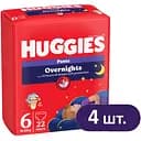 Підгузки-трусики Huggies Overnight 6 (15-25 кг) 88 шт. (4 п. x 22 шт.)