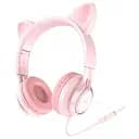 Навушники Hoco Cat ear headphones with mic W36 рожеві 6931474770394