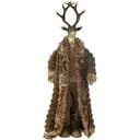 Статуэтка оленя в пальто J-line рождественская новогодняя напольная 92 см (45631)