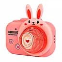 Фотокамера-генератор мильних бульбашок 9996 Children's camera Rabbit / Pink