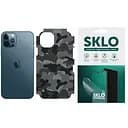 Захисна гідрогелева плівка SKLO Back тил+грані без кутів Camo для Apple iPhone 14 Pro 6.1 Сірий/Army Gray