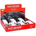 Трейлер D21042 металлический, инерционный, 1:32, 15,5 см с прицепом 18 см, свет и звук, открываются двери