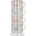 Набор чашек Limited Edition Glam на металлической подставке 5 предметов (6469516)