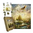 Деревянный фигурный пазл Кровать, А3, Картонная коробка 200 элементов