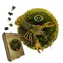 Пазл деревянный Знак Зодиака Рак, А3, Картонная коробка 200 элементов