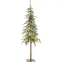 Ялинка штучна J-line з вбудованою гірляндою на високій ніжці засніжена 170 см (48786)