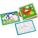 Деревянная книга Roter Kafer Мама и малыш в коробке (RW3037)