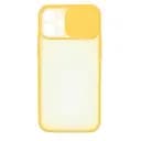 Чехол UFT для iPhone 12 Pro силиконовый со шторкой, защищающей камеру Yellow