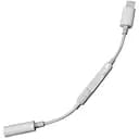 Адаптер з кнопками звуку WUW X87 Lightning to 3.5 мм білий перехідник