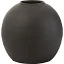 Ваза J-line черного матовая круглая из бетона (15324)