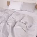 Комплект постельного белья MirSon Бязь 17-4831 Eugene 110х140 см серый с белым (2200009391545)