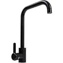 Смеситель кухонный Platinum KT 11 (3008B-FH) поворотный однорычажный из нержавеющей стали черный металлик