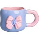 Чашка фарфоровая Yiwu с магнитом 400 мл голубой с розовым Yiwu FM-52D