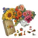 Пазл деревяний Україна Квітуча, А5, Деревяна коробка 35 елементів