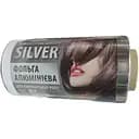 Професійна фольга Silver для мелірування в рулоні 250 м х 120 мм 12 мкм для перукарських робіт у салоні
