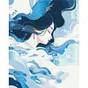 Картина за номерами "Стихія повітря" 10189-AC з металізованими фарбами 40x50 см