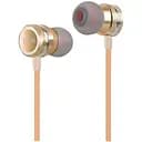 Навушники Hoco with mic Ling sound metal M16 золотисті