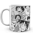 Кухоль GeekLand Моя геройська академія My Hero Academia Мідорія Чорно-білий колаж MHA 02.533 330 мл білий