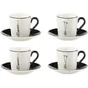 Комплект чашек J-line рождественские Лыжи Горы  4 шт. (49239)