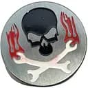 Гриндер для измельчения табака Ashtray Амстердам HL-243 Череп с костями Silver (14962)