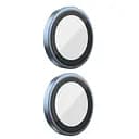 Защитное стекло BlueO Metal на камеру для Apple iPhone 16, 6.1/16 Plus 6.7 Синий/Blue