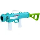 Мыльные пузыри 8018K автоматический бластер, со светом, запаска 8.5 см, 53 см, на батарейках голубой