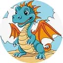 Набір для розпису по номерах 7+. "Прогулянка дракончика", діаметр 19 см, КНО-R1058