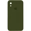 Чохол Epik Silicone Case Square Full Camera Protective AA для Apple iPhone XR 6.1 Зелений/Dark Olive
