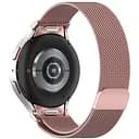 Ремінець для Samsung Galaxy Watch 5 44mm - рожевий ширина кріплення 20мм металевий Watchbands Milanese Button (W46-0WB96433683)