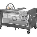 Манеж-кроватка Lionelo Flower, серый (LO.FL02)