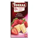 Шоколад белый Torras с клубникой без сахара 75 г