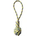 Игрушка для собак Croci Pastel Груша с ручкой канат хлопчатобумажный желтая 40 см