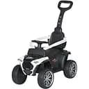 Каталка-толокар M 4803EL-1, батьківська ручка, еко-шкіра, пластик, до 23 кг, білий