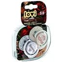 Пустышка силиконовая Lovi I love, симметрическая, 3-6 мес., бежевый с серым, 2 шт. (22/867)