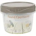 Контейнер харчовий Stars Plast круглий 280 мл бежевий (94215/беж)