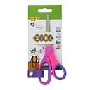 Ножиці дитячі, 152 мм, із гнучким гумовим кільцем та гумовими вставками, рожевий
