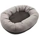 Лежак Matys Магнус овал, №3, 80х60х24 см, коричневый с бежевим